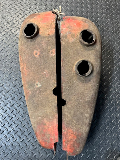 vintage genuine Indian 741 military Gas Fuel Tanks Left and Right