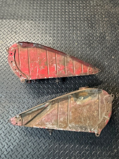 vintage genuine Indian 741 military Gas Fuel Tanks Left and Right