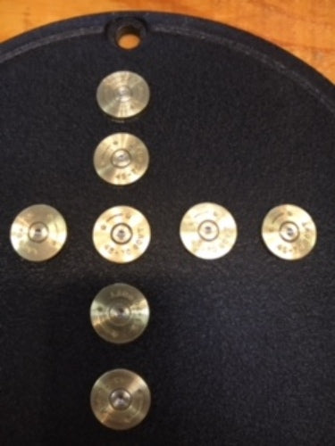 JT's Cycles Wrinkle Black Derby Cover Genuine 45-70 Bullets CROSS Harley TwinCam