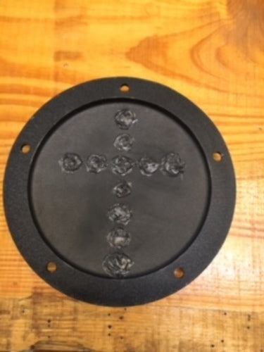 JT's Cycles Wrinkle Black Derby Cover Genuine 45-70 Bullets CROSS Harley TwinCam