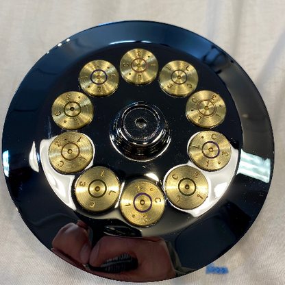 JT's Cycles Genuine .50 Caliber BMG Bullets Chrome Air Cleaner Cover for Harley