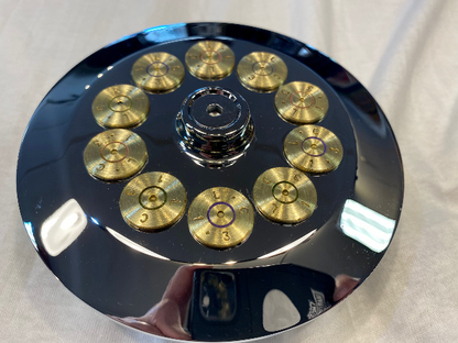 JT's Cycles Genuine .50 Caliber BMG Bullets Chrome Air Cleaner Cover for Harley