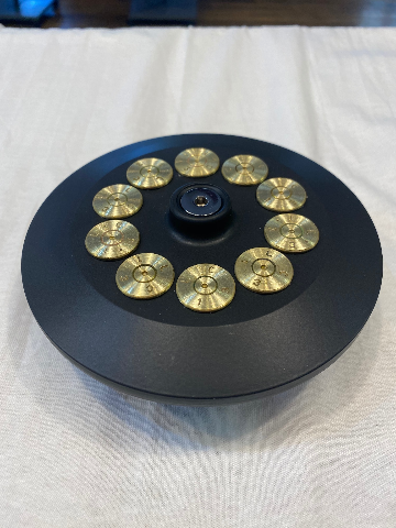 JT's Cycles Custom Air Cleaner Cover PowderCoat Black .50 Cal Bullets for Harley
