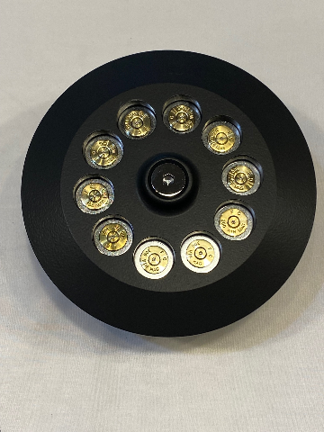JT's Cycles .300 Caliber Bullets Air Cleaner Cover Powder Coat Black fits Harley