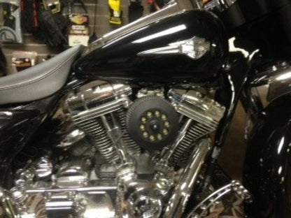JT's Cycles .45 Caliber Bullets Air Cleaner Cover Powder Coat Black fits Harley