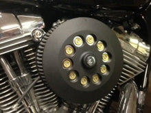 JT's Cycles .45 Caliber Bullets Air Cleaner Cover Powder Coat Black fits Harley