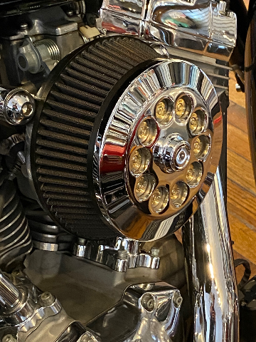 JT's Cycles Genuine .300 Caliber Bullets Chrome Air Cleaner Cover Harley FXR XL