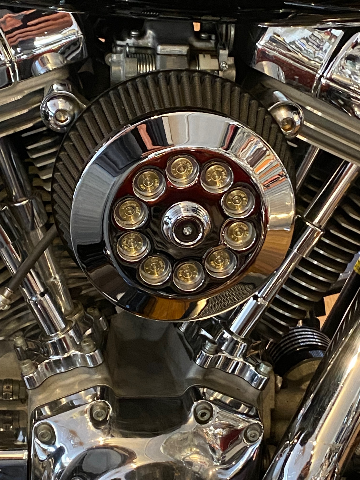 JT's Cycles Genuine .300 Caliber Bullets Chrome Air Cleaner Cover Harley FXR XL