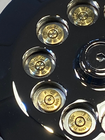 JT's Cycles Genuine .300 Caliber Bullets Chrome Air Cleaner Cover Harley FXR XL
