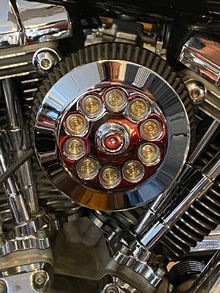 JT's Cycles Genuine .300 Caliber Bullets Chrome Air Cleaner Cover Harley FXR XL