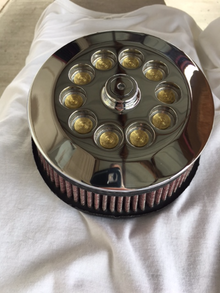 JT's Cycles Genuine .300 Caliber Bullets Chrome Air Cleaner Cover Harley FXR