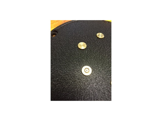 Wrinkle Black Derby Cover Genuine .357 Bullets for Harley Davidson Twin Cam