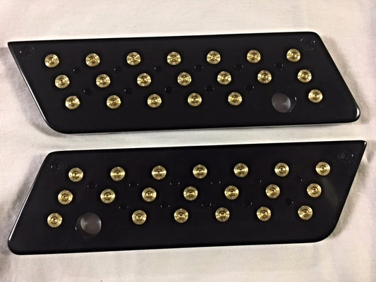 JT's Cycles once fired .223 bullets Black Saddlebag Latch Covers 93-13 Harley
