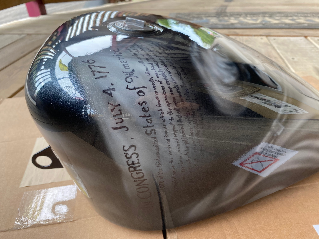 JT's Custom Painted Liberty Steel 2.9 Gal Gas Fuel Tank 95-03 Harley Sportster