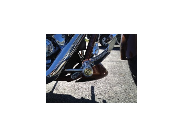 JT's Cycles .50 Caliber BMG Bullets In Chrome Footpegs fits Harley Sportster FXD