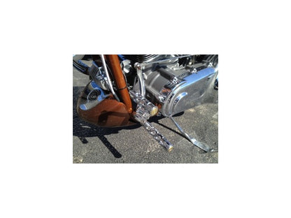 JT's Cycles .50 Caliber BMG Bullets In Chrome Footpegs fits Harley Sportster FXD