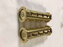 JT's Cycles Genuine .50 Caliber BMG Bullets in Brass Footpegs Harley Davidson
