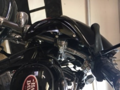 JT's Cycles 2" x 1.5" Polished Aluminum Riser Extensions 06-08 Harley Dyna FXDL