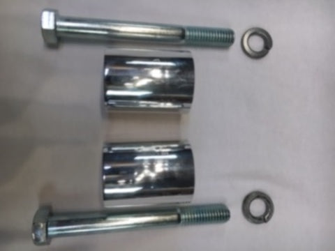 JT's Cycles 2" x 1.5" Polished Aluminum Riser Extensions 06-08 Harley Dyna FXDL