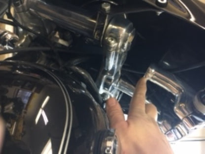 JT's Cycles 2" x 1.5" Polished Aluminum Riser Extensions 06-08 Harley Dyna FXDL