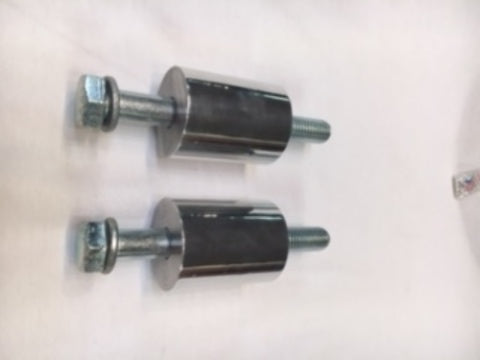 JT's Cycles 2" x 1.5" Polished Aluminum Riser Extensions 06-08 Harley Dyna FXDL