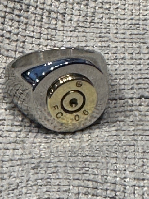 JT's Cycles Genuine 7.62 Military Round Casing Custom Finger Ring