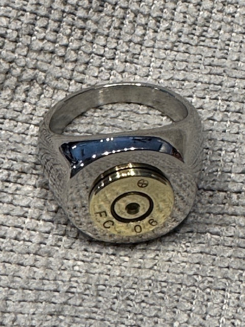 JT's Cycles Genuine 7.62 Military Round Casing Custom Finger Ring