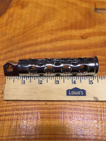 JT's Cycles .50 Caliber BMG Bullets Chrome Footpegs Foot Pegs fits Harley