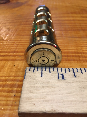 JT's Cycles .50 Caliber BMG Bullets In Brass Footpegs for Harley Sportster FXD XL