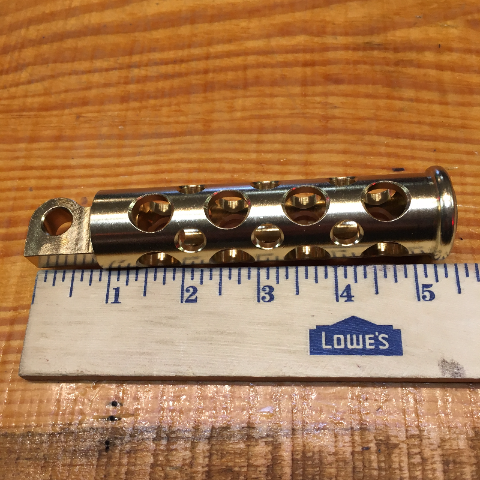 JT's Cycles .50 Caliber BMG Bullets In Brass Footpegs for Harley Sportster FXD XL