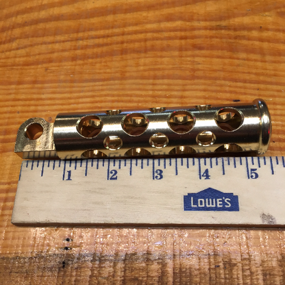 JT's Cycles .50 Caliber BMG Bullets In Brass Footpegs for Harley Sportster FXD XL