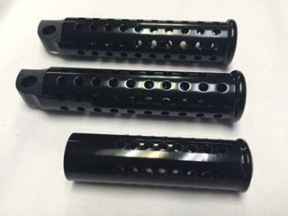 JT's Cycles Genuine Once Fired .50 Caliber BMG Bullet Black Footpegs Harley XL