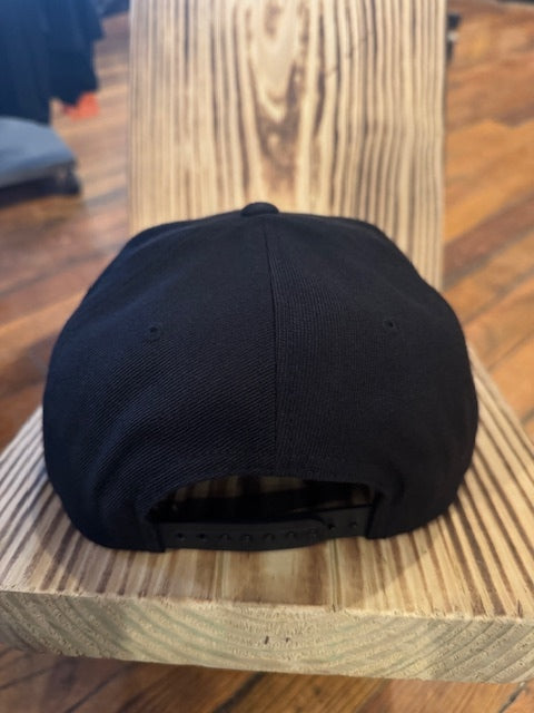 JT's Cycles Custom Motorcycle Yupoong 6089M Premium Snapback Hat Flat Bill Cap
