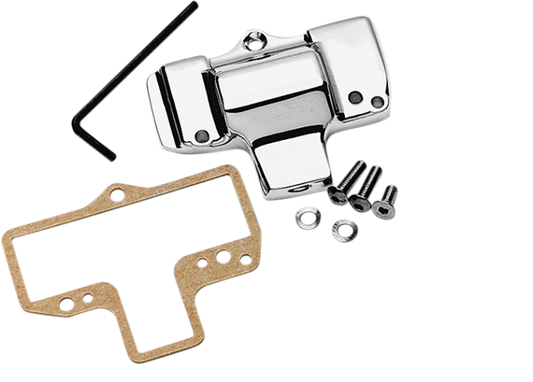 Mikuni Chrome Aluminum Motorcycle Carburetor Carb No Logo Top Cover Kit Harley