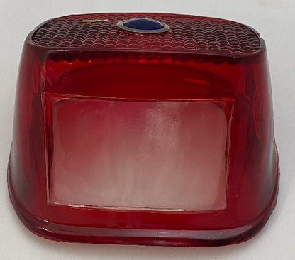 Vtwin Red Blue Dot Rear Taillight Lens for 1973-1998 Harley Softail Touring