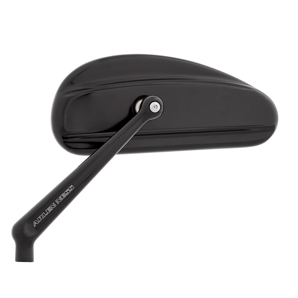 Arlen Ness Downdraft Black Smooth Forged Handlebar Motorcycle Mirror Set Harley