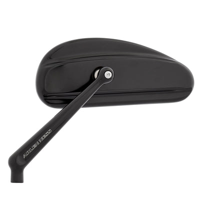 Arlen Ness Downdraft Black Smooth Forged Handlebar Motorcycle Mirror Set Harley