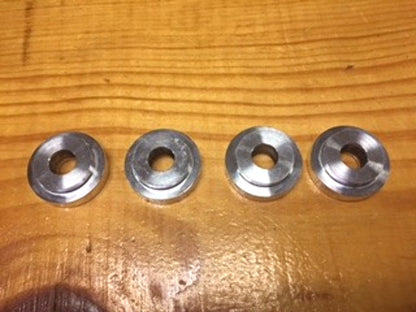 Custom Made Polished Solid Handlebar Riser Bushings Harley 84-15 XL FXR FXS FXDB