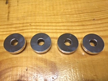 Custom Made Polished Solid Handlebar Riser Bushings Harley 84-15 XL FXR FXS FXDB