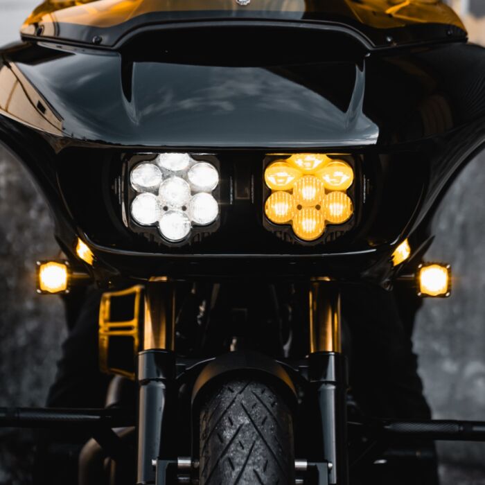 Custom Dynamics Shark Demon LED Headlight Fog Lamp Kit 2015-24 Harley Road Glide