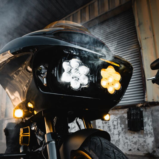 Custom Dynamics Shark Demon LED Headlight Fog Lamp Kit 2015-24 Harley Road Glide