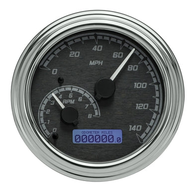 Dakota Digital Chrome Fatbob Tank Mounted Speedometer 96-03 Harley Softail FLHT