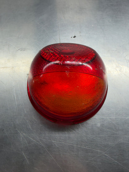 Vintage NOS Madbull Indian Chief Scout Four Red Taillight Glass Lens 3.25"