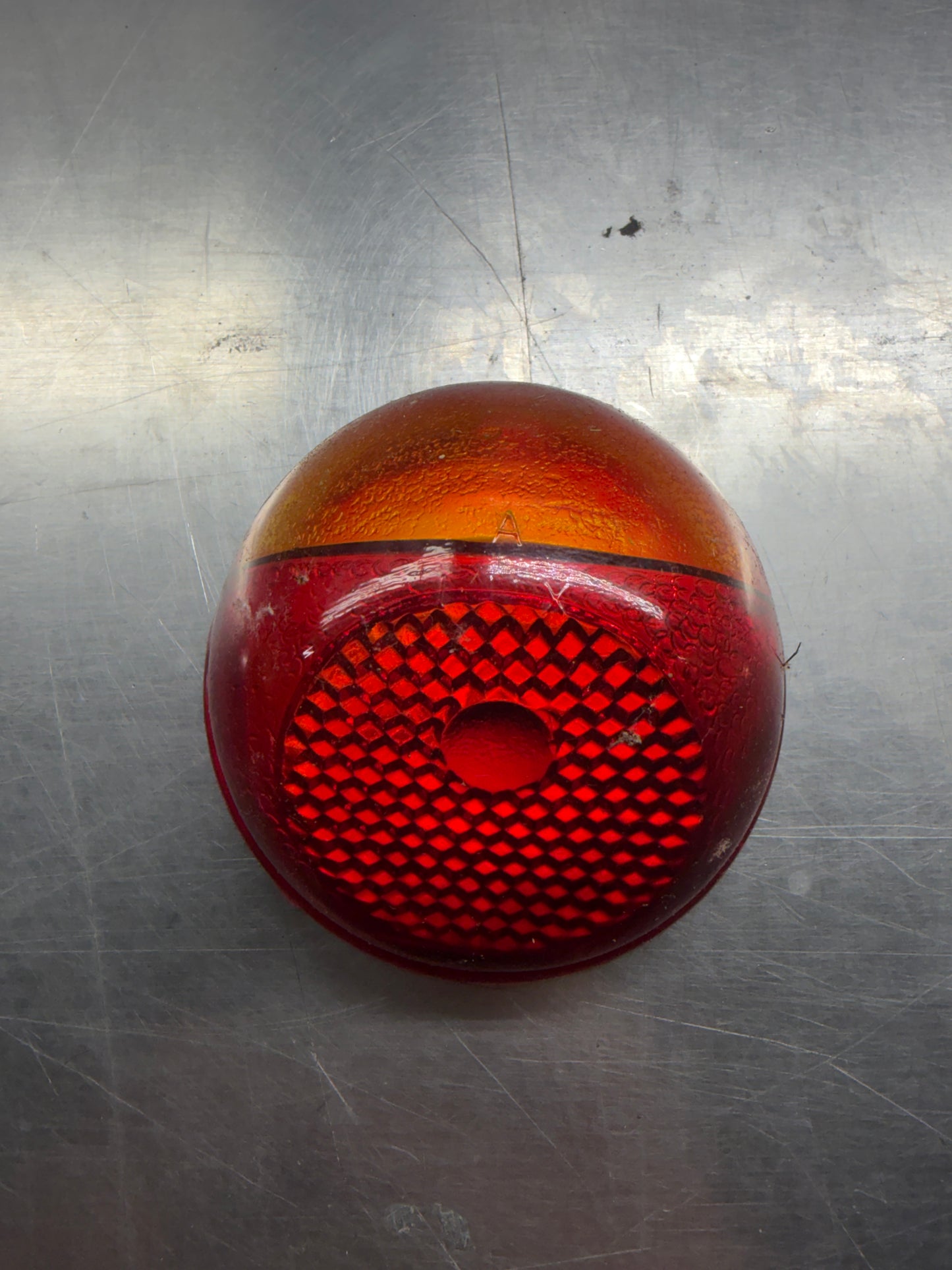 Vintage NOS Madbull Indian Chief Scout Four Red Taillight Glass Lens 3.25"