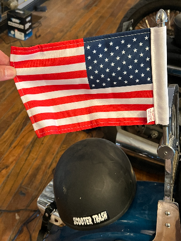 Pro Pad 6x9 American Flag Motorcycle 1/2" Square Sissy bar Mount Harley Davidson