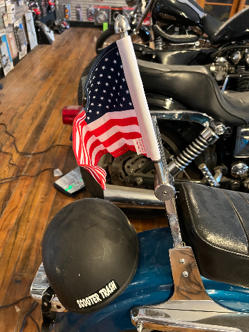 Pro Pad 6x9 American Flag Motorcycle 1/2" Square Sissy bar Mount Harley Davidson