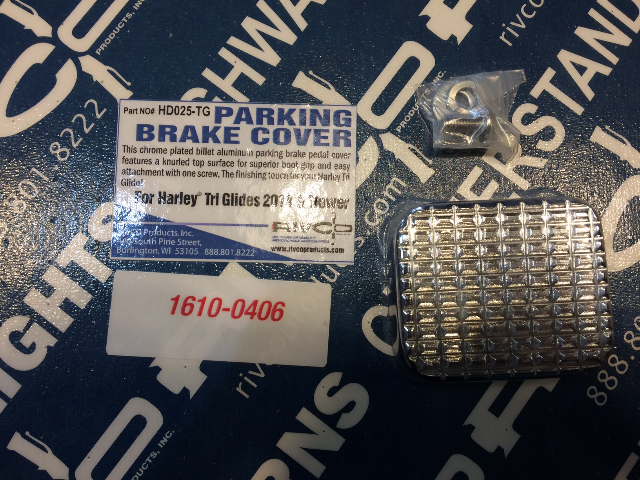 Rivco Chrome Oil Filter Wrench Parking Brake Cover Bagger Budz for 90-19 Harley