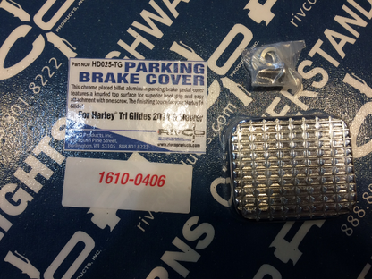 Rivco Chrome Oil Filter Wrench Parking Brake Cover Bagger Budz for 90-19 Harley