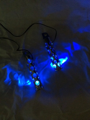 JT's Cycles Cycles LED light up .50 caliber genuine bullet for Harley footpegs