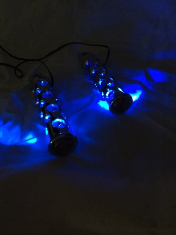 JT's Cycles Cycles LED light up .50 caliber genuine bullet for Harley footpegs